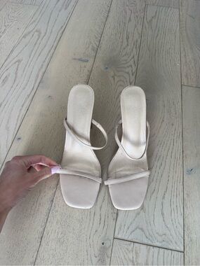Glassons Nude Strappy Slide Heels